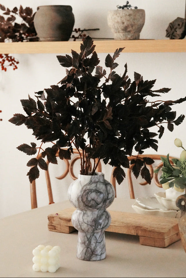 Sculptural Marble Vase – Lilac Marble