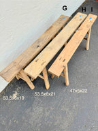 Vintage Wabi-Sabi Rustic Elm Wood Bench - Regular Size