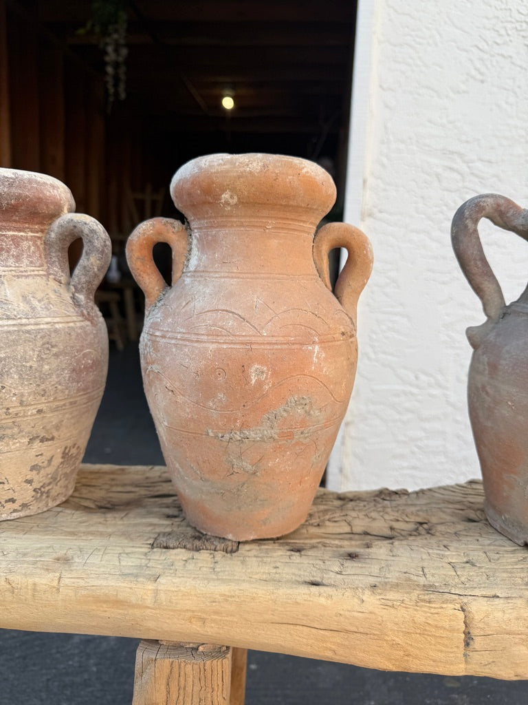 Vintage Rustic Clay Pot Amphora