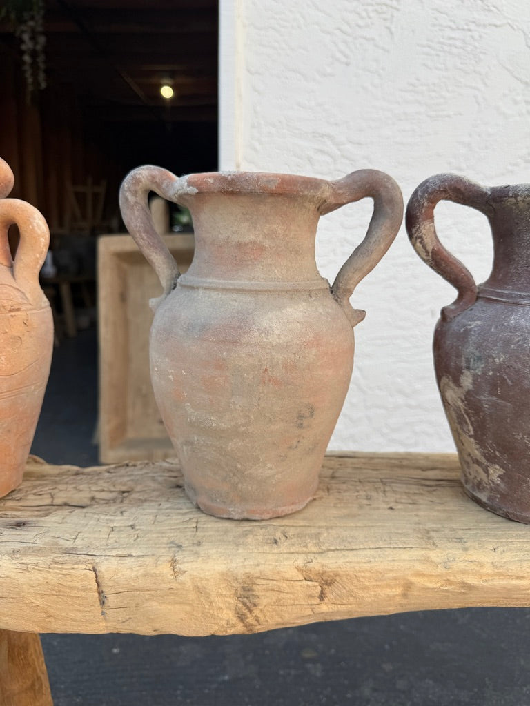 Vintage Rustic Clay Pot Amphora