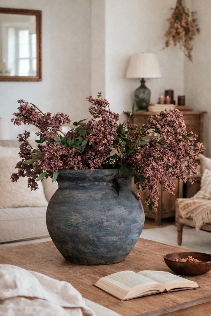 43'' Artificial Berry With Leaves--Purple