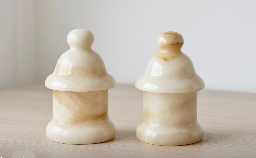 Versatile Stone Lidded Jar--Multiple Colors