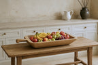 Vintage Wood Basin Large with Handle