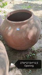(Pre-order)Vintage Rustic Terracotta Brown Pot- XLarge
