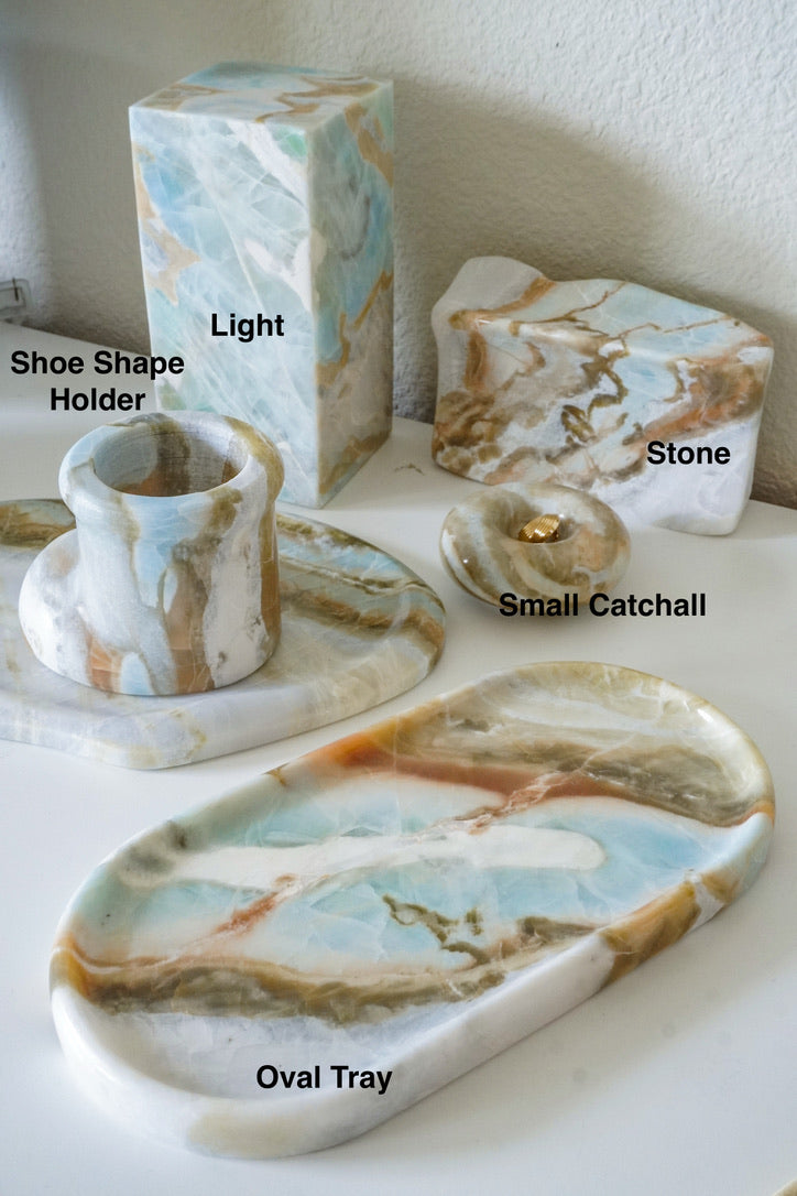 Blue Onyx Vanity Decor Set