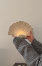 Natural Sandstone Seashell Wall Sconce