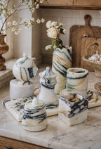 Calacatta Viola Marble Kitchen Decor Set