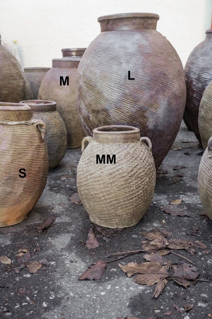 YunNan Vintage Brown Rustic Clay Pot --Multiple Sizes