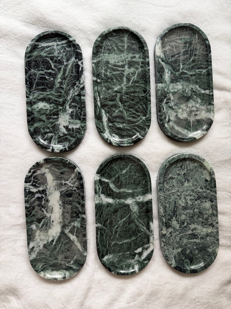 Oval Marble Tray--Various Colors