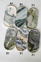 Oval Marble Tray--Various Colors