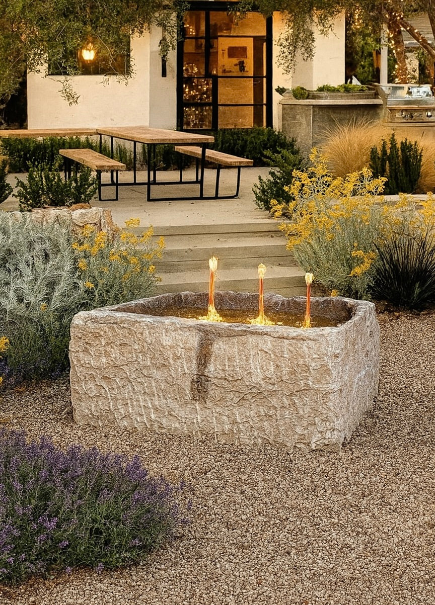 Limestone Trough -Round & Rectangular