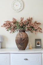 Artificial Berry With Leaves,Pink, 43''