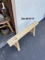 Vintage Wabi-Sabi Rustic Elm Wood Bench - Regular Size