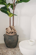 Yee Vintage Wabi-Sabi Rustic Ceramic Planter--Large