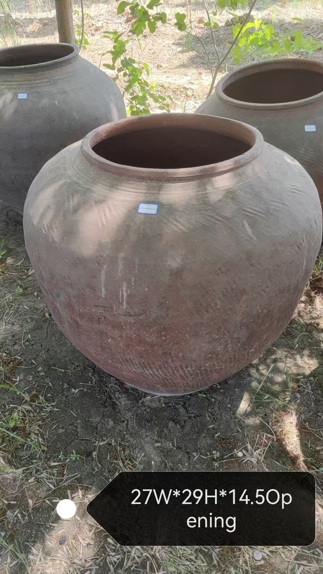 (Pre-order)Vintage Rustic Terracotta Brown Pot- XLarge