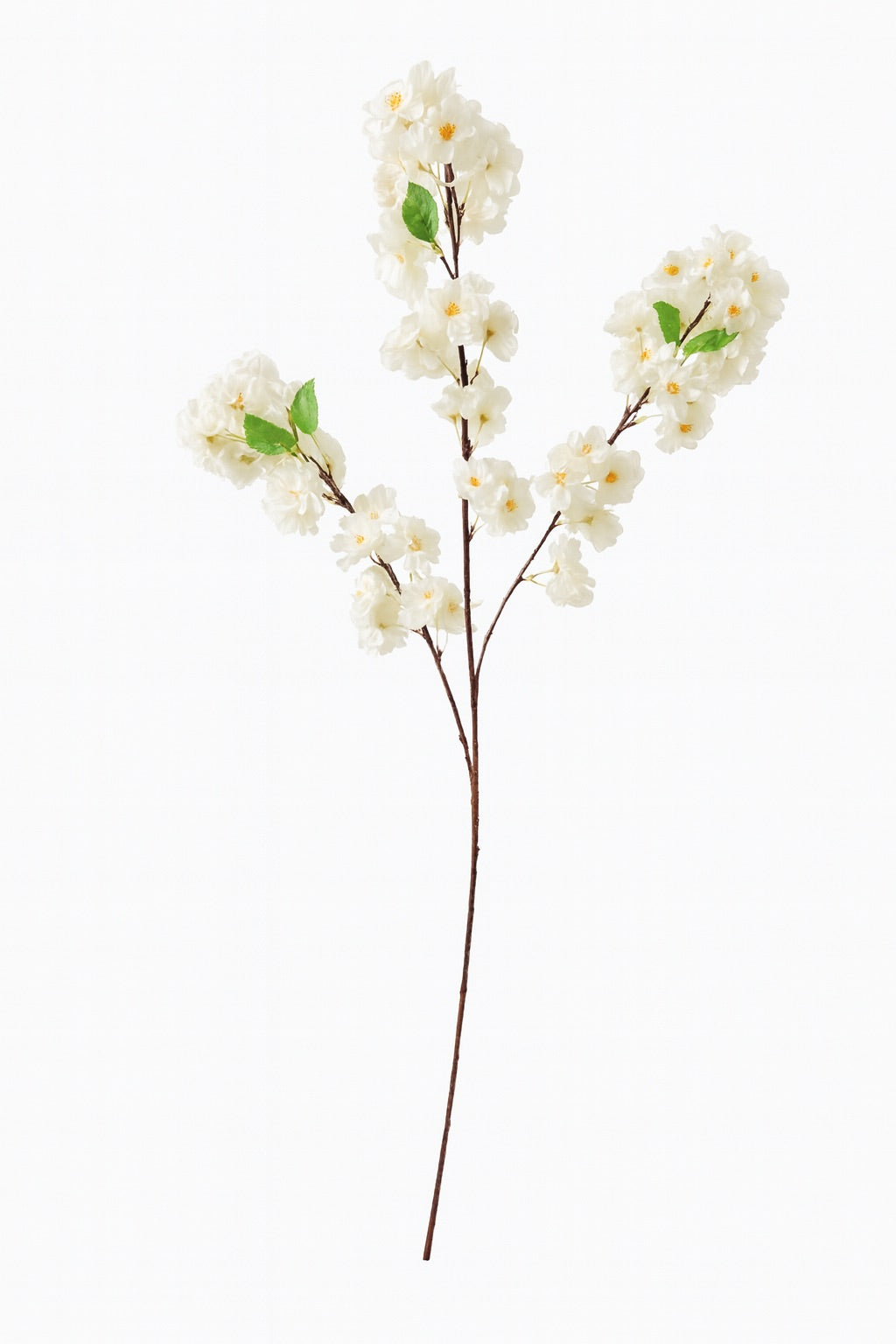 42" Faux Cherry Blossom Stems--White