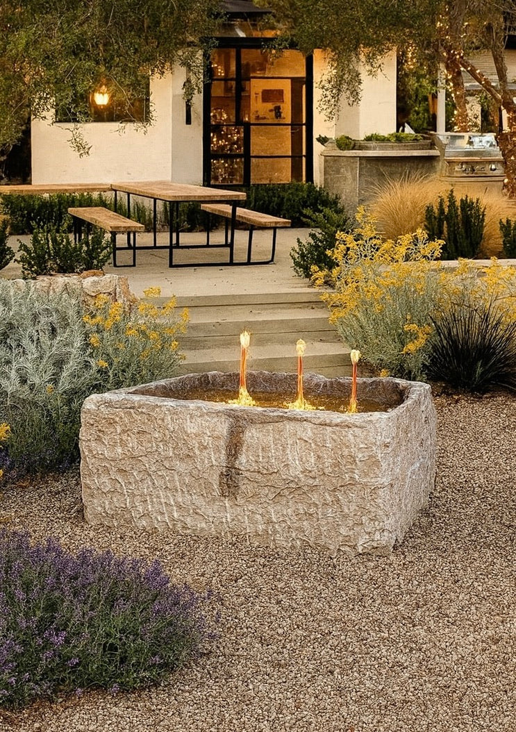 NEW ARRIVAL! Limestone Trough - Rectangular