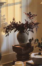 4 Stems Artificial Purple Cimicifuga Leaf Spray--18'' & 32'