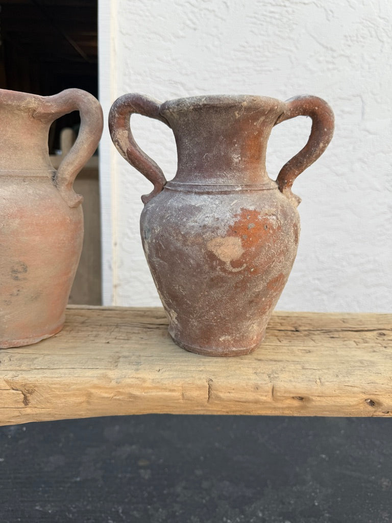 Vintage Rustic Clay Pot Amphora