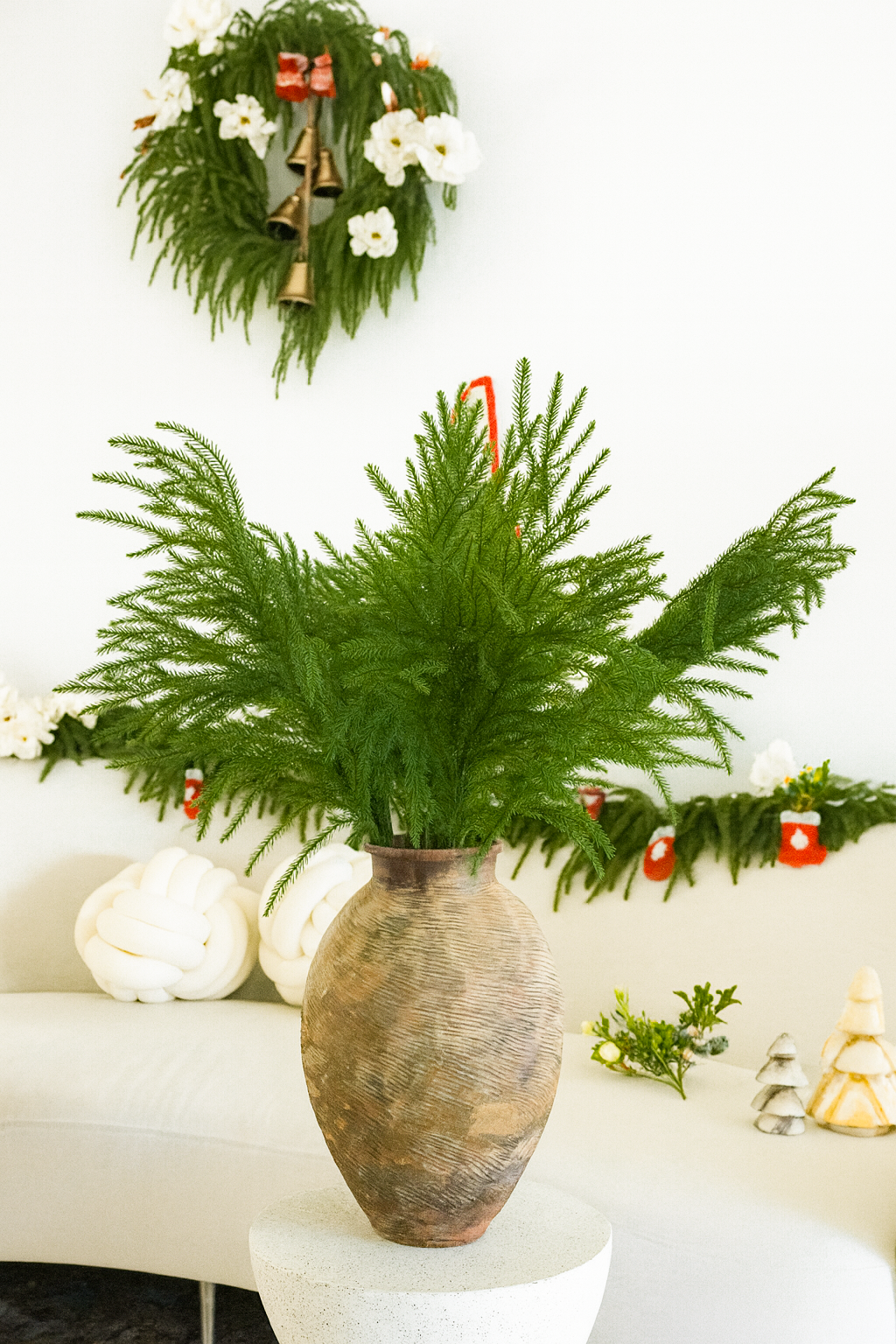 (6)35‘’ Real Touch Christmas Norfolk Pine Stems