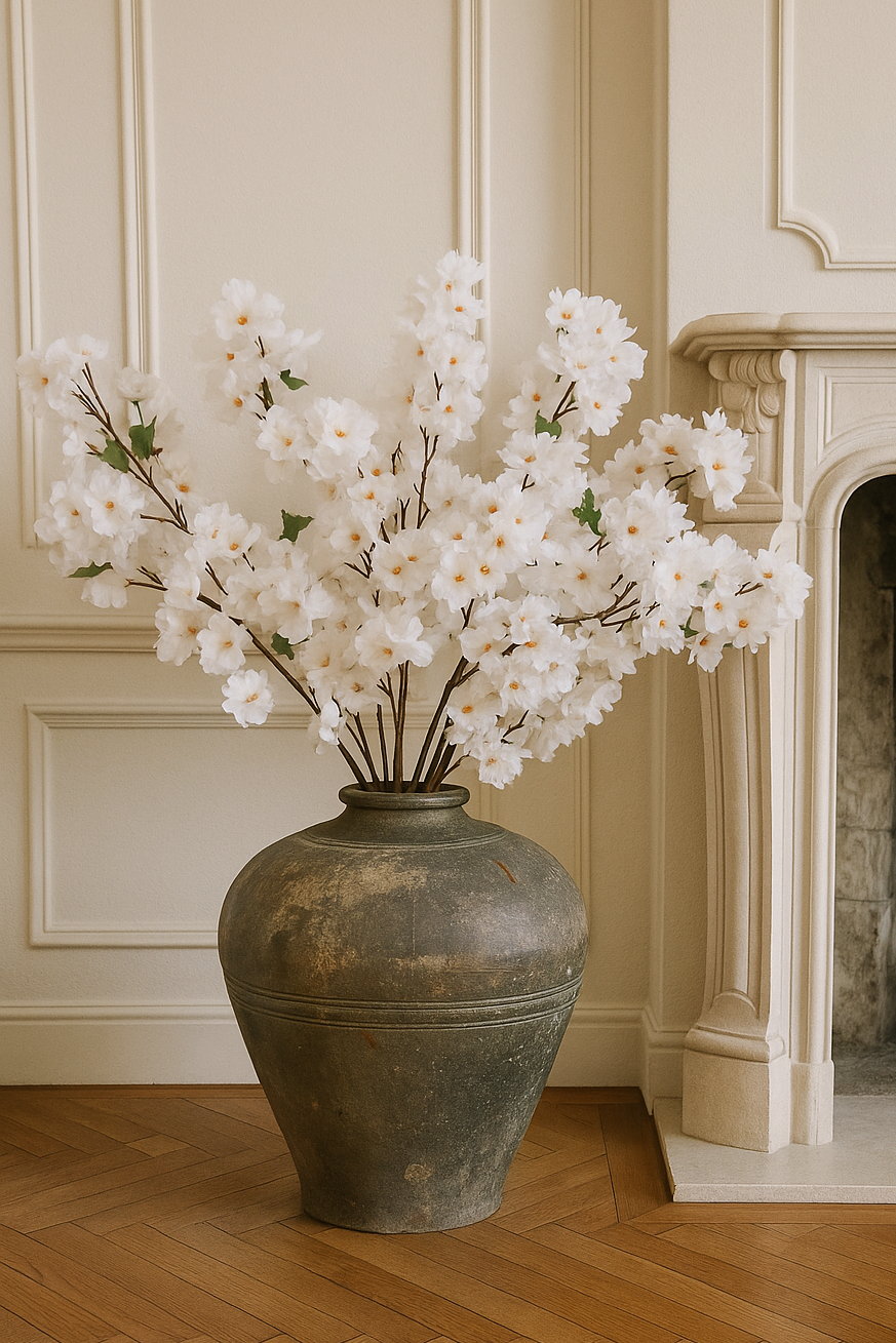 Vintage Rustic Pot without Handles - Pearl Shape