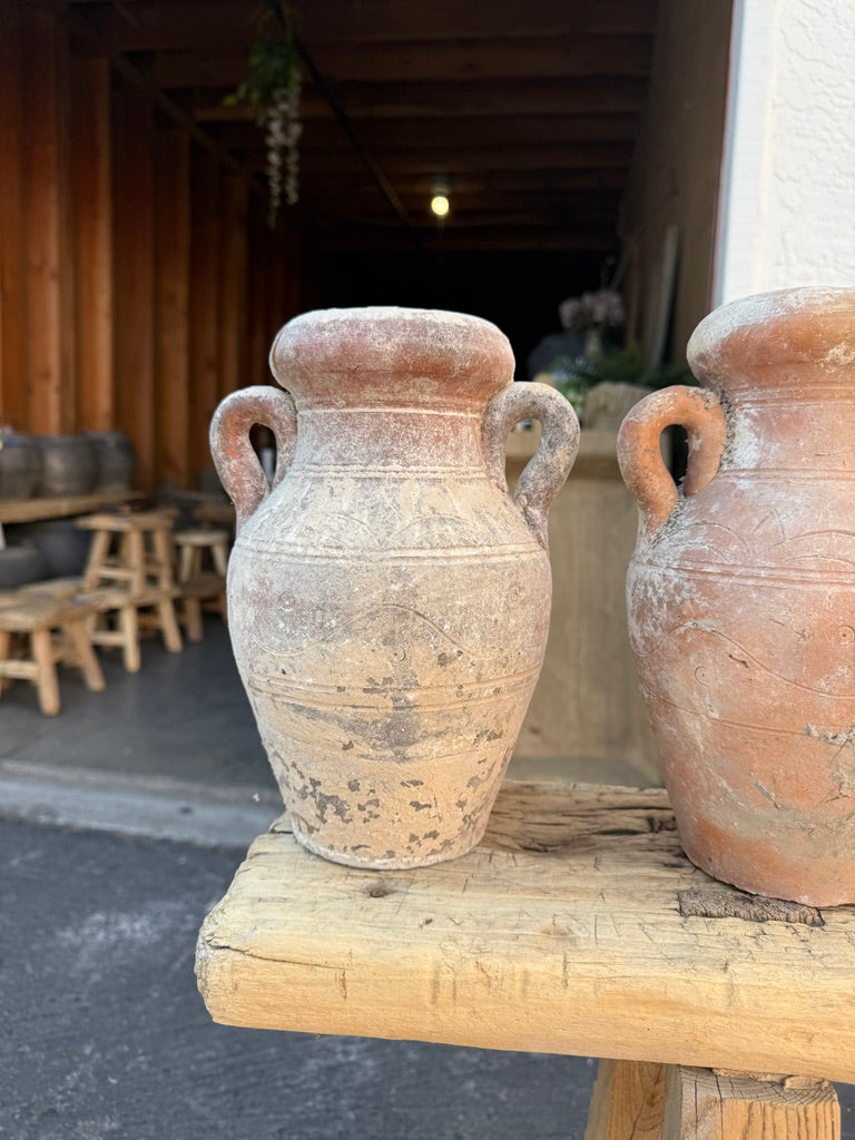 Vintage Rustic Clay Pot Amphora