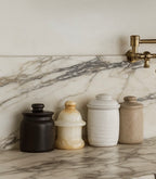 Versatile Stone Lidded Jar--Multiple Colors