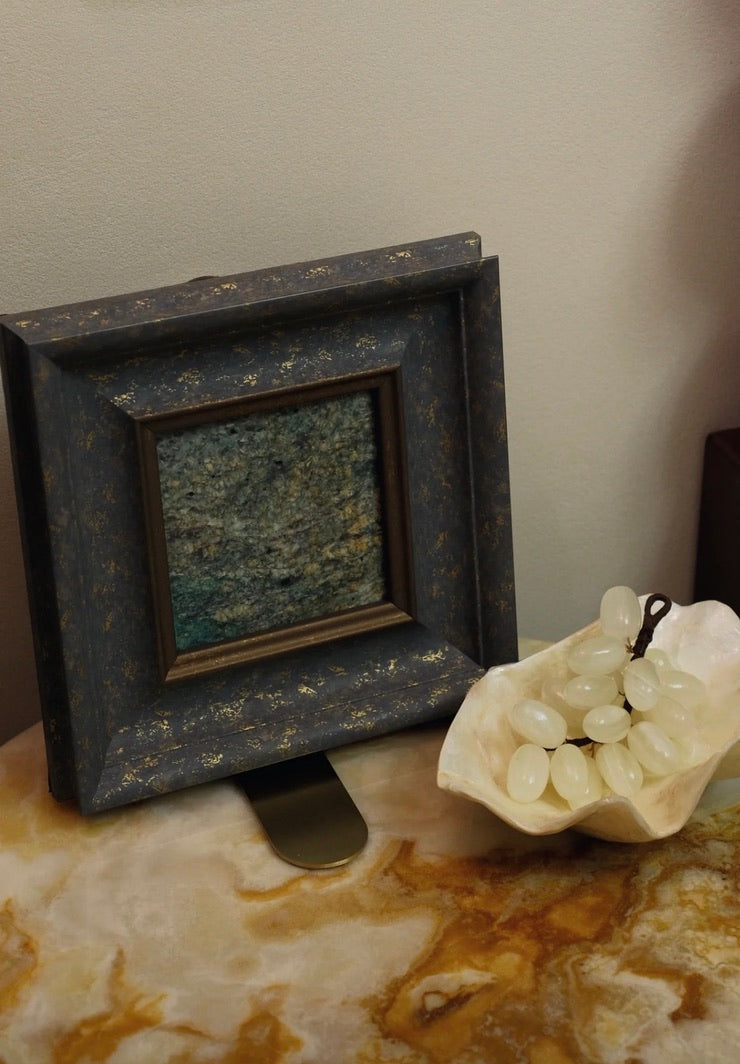 Small Marble Wall Artwork Collection--Green