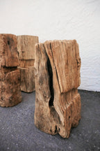 Antique Natural Tree Trunk Stool