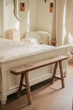 Vintage Wabi-Sabi Rustic Elm Wood Bench - Regular Size
