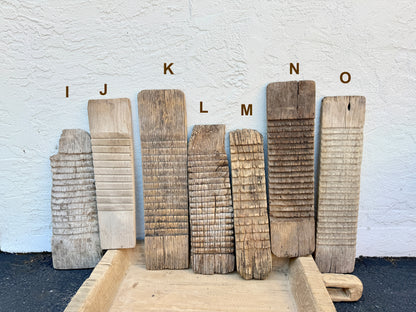 Vintage Chinese Wood Washboard