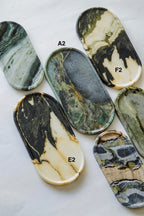 Oval Marble Tray--Various Colors