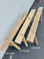 Vintage Wabi-Sabi Rustic Elm Wood Bench - Regular Size