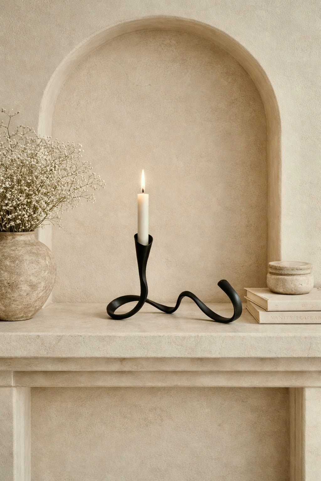 Wavy Sculpt Candle Holder