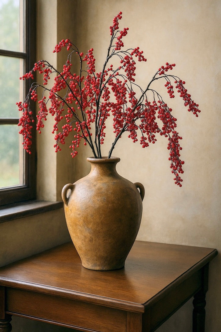 29''Christmas Artificial Red Berry Stems