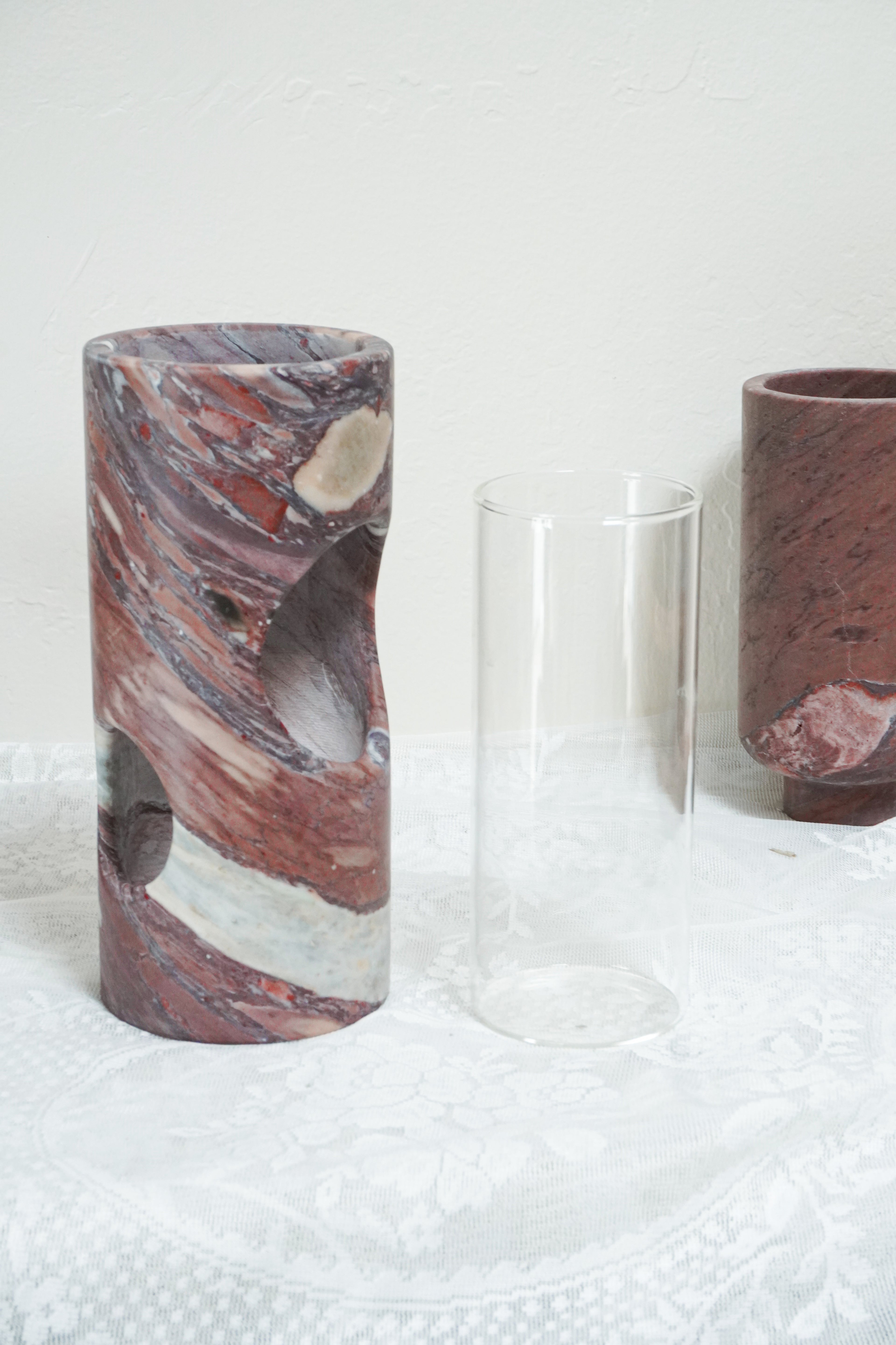 Calacatta Viola Portal Marble Vase