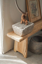 63‘’ Vintage Wide Long Bench Elm Wood