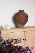 Vintage Chinese Earthenware Pot--Large Tall