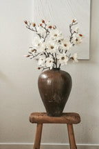 38'' White Magnolia Fake Flower Branch