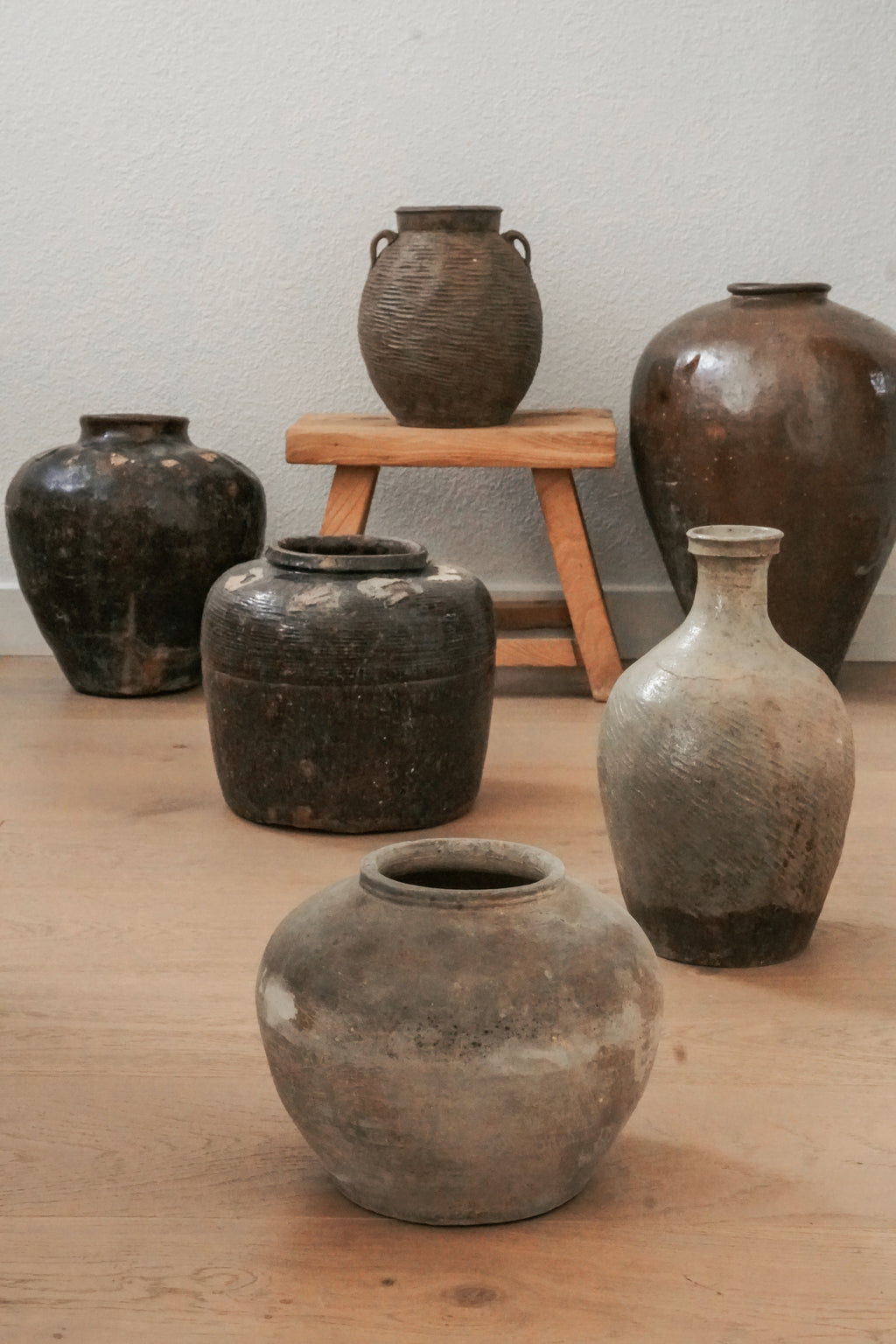 Vintage Rustic Clay Pot - Small Size
