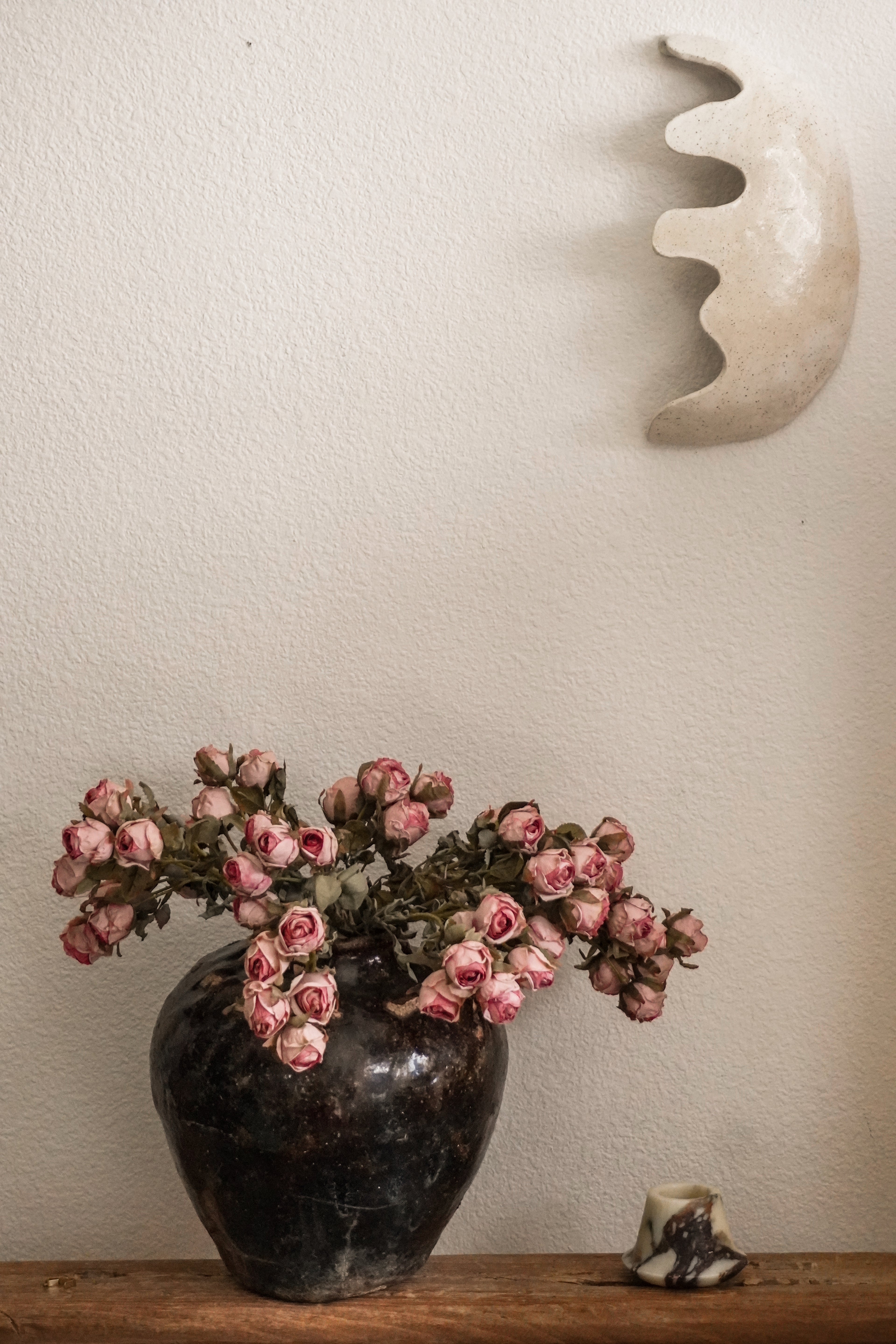 3 Artificial Vintage Style Roses