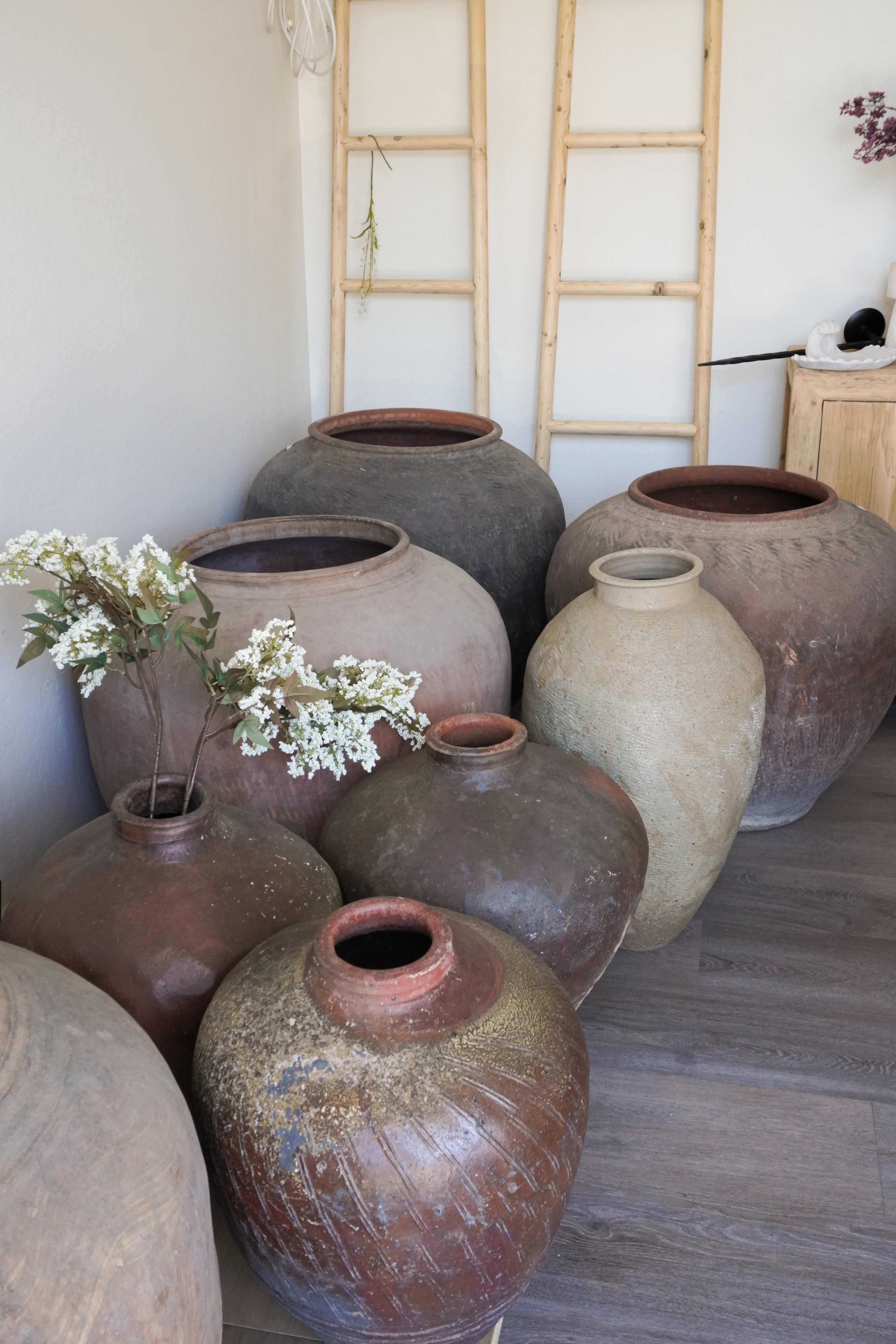Vintage Rustic Terracotta Brown Pot- XLarge