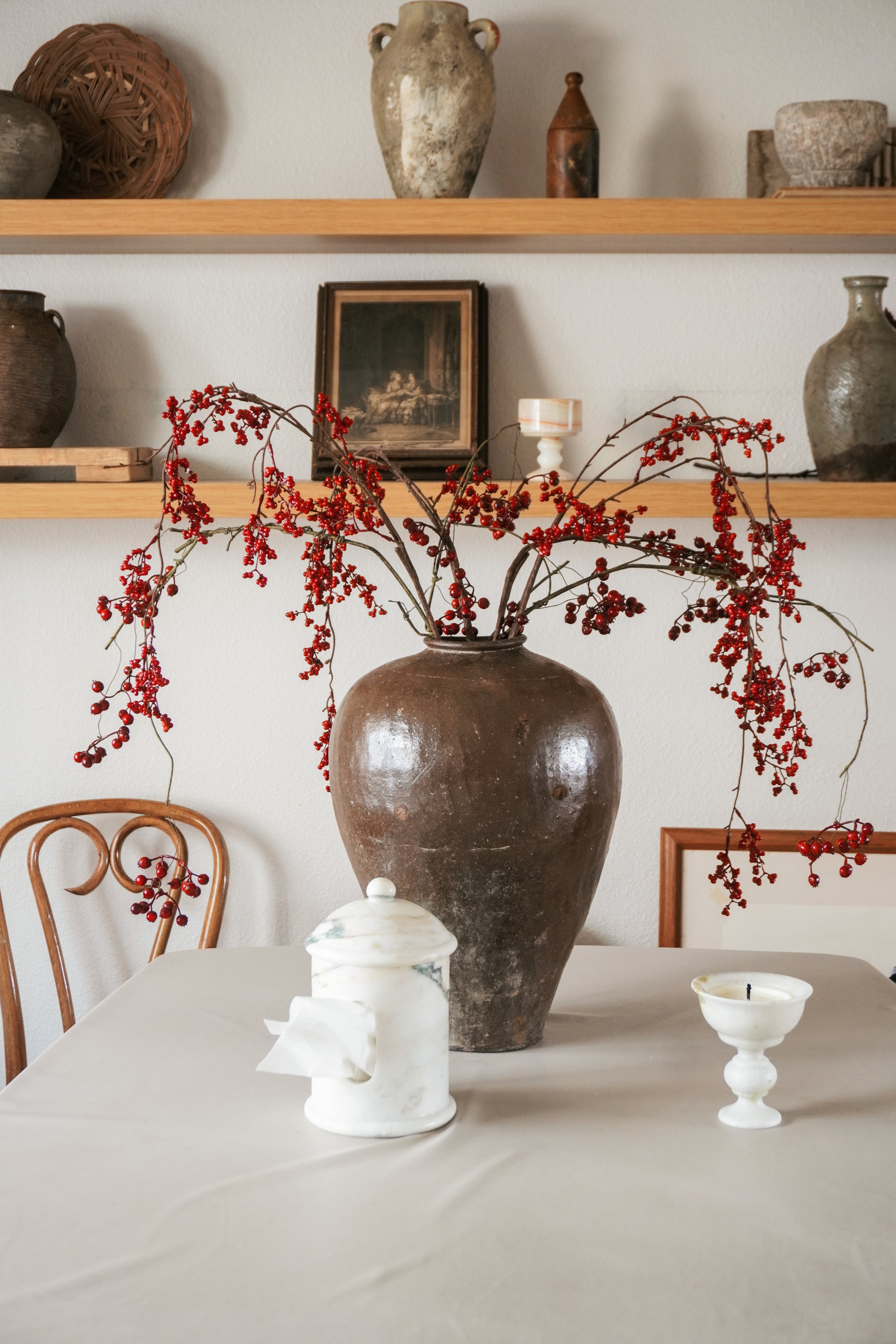 Cascading Red Berry Branch Bundle, 29''