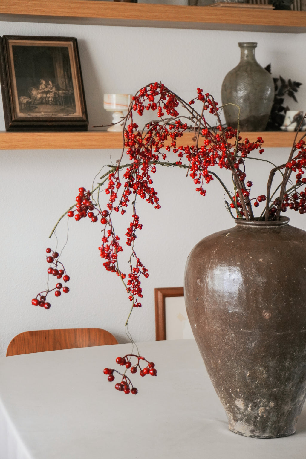 Cascading Red Berry Branch Bundle, 29''