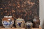 Vintage Blue and White Ceramic Pot--Different Options