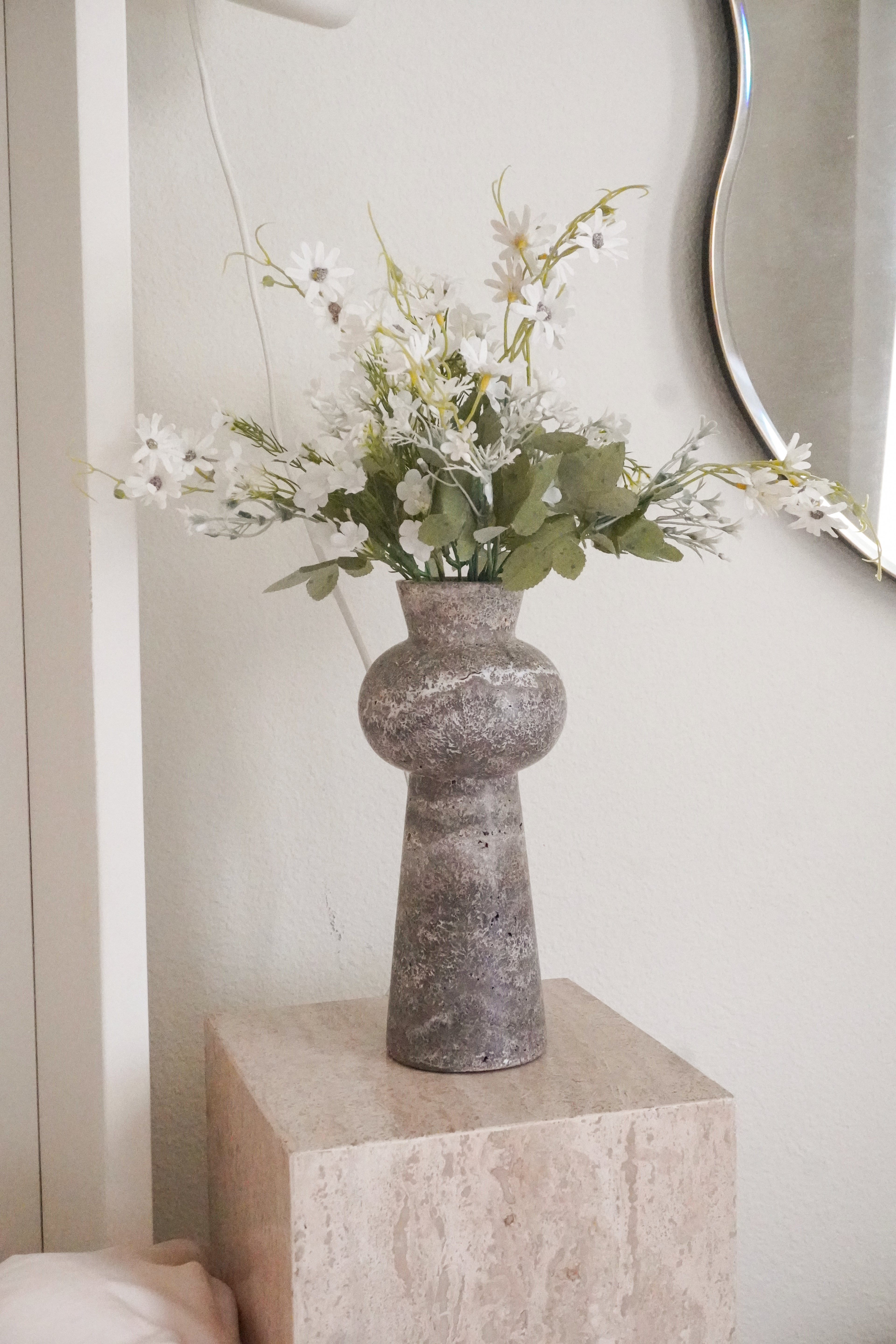Grey Limestone Vase