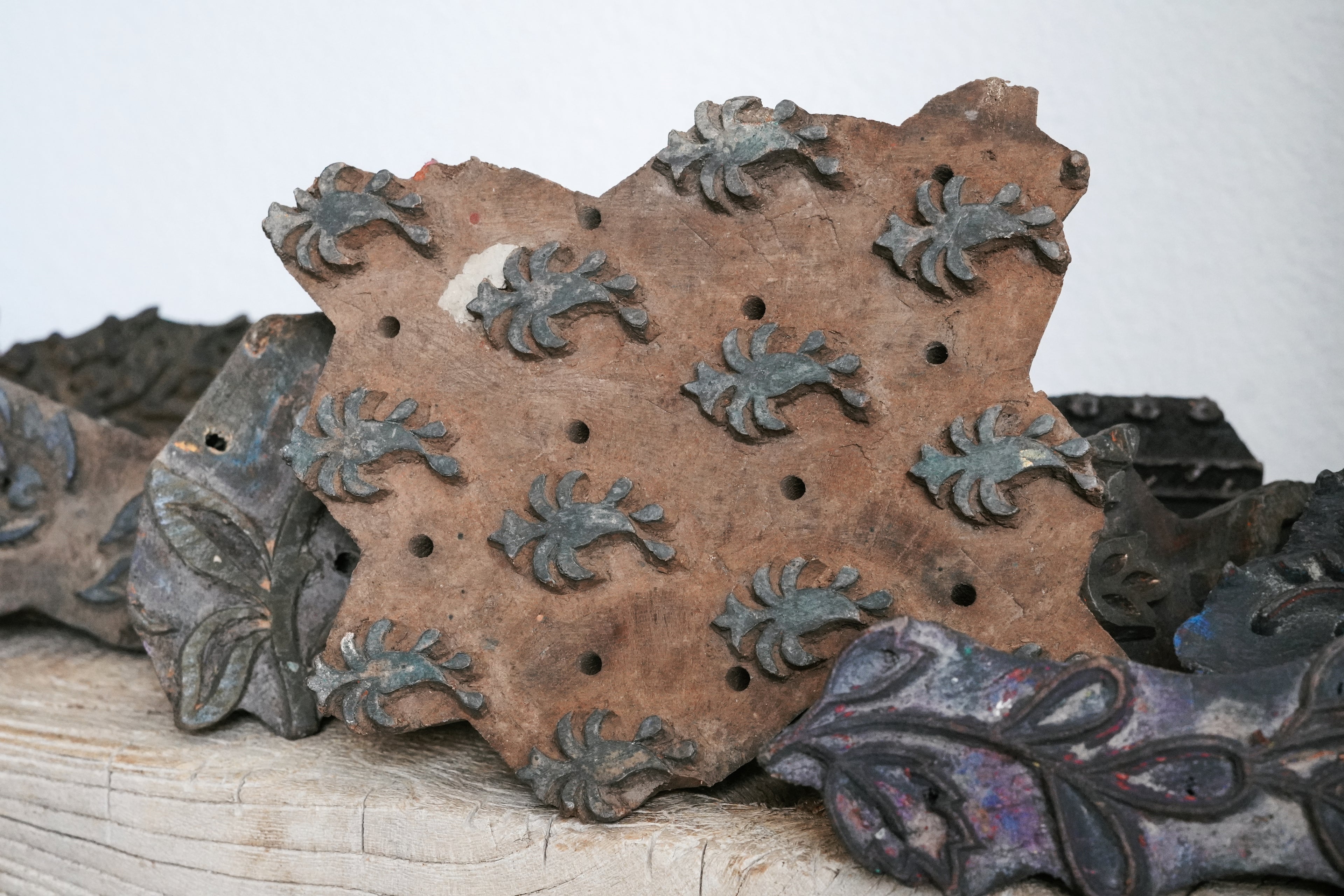 Vintage Wooden Textile Stamp