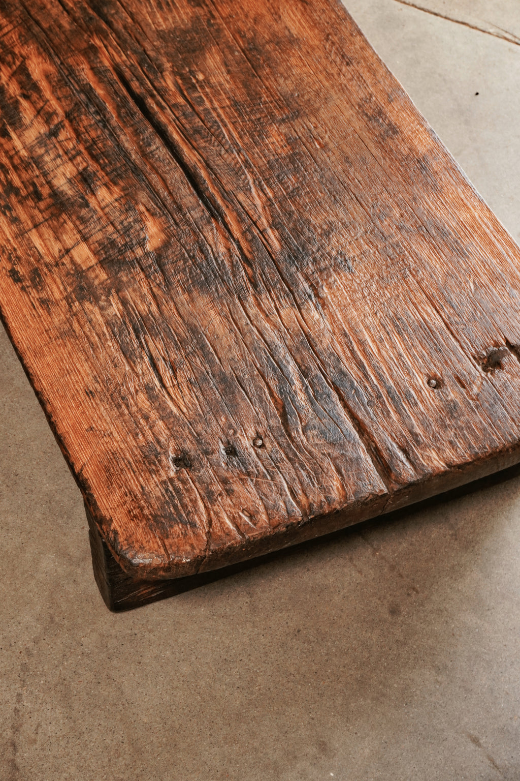 Vintage Wood Wabi-Sabi Coffee Table