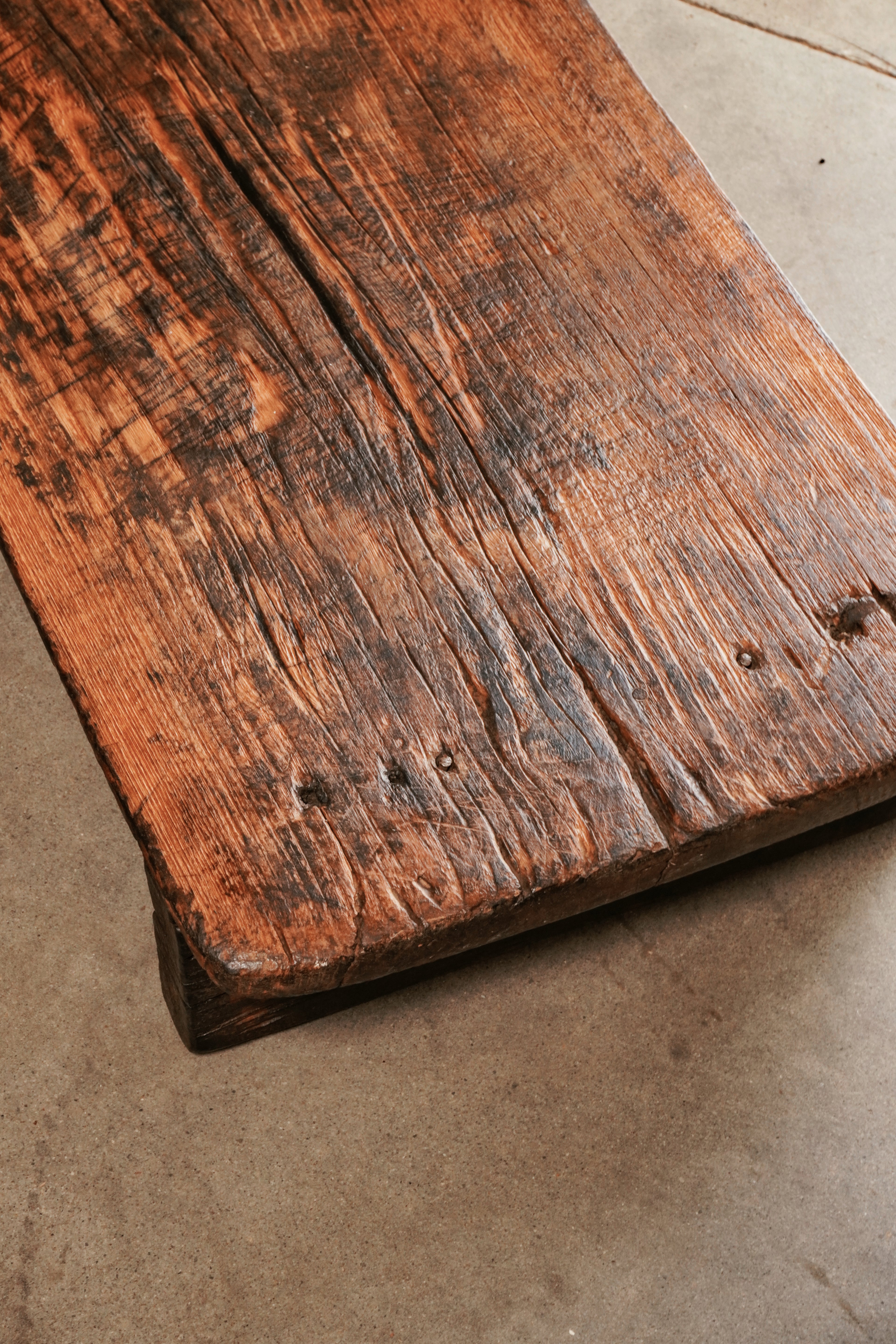 Vintage Wood Wabi-Sabi Coffee Table