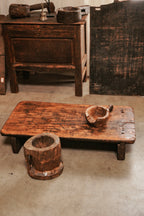 Vintage Wood Wabi-Sabi Coffee Table